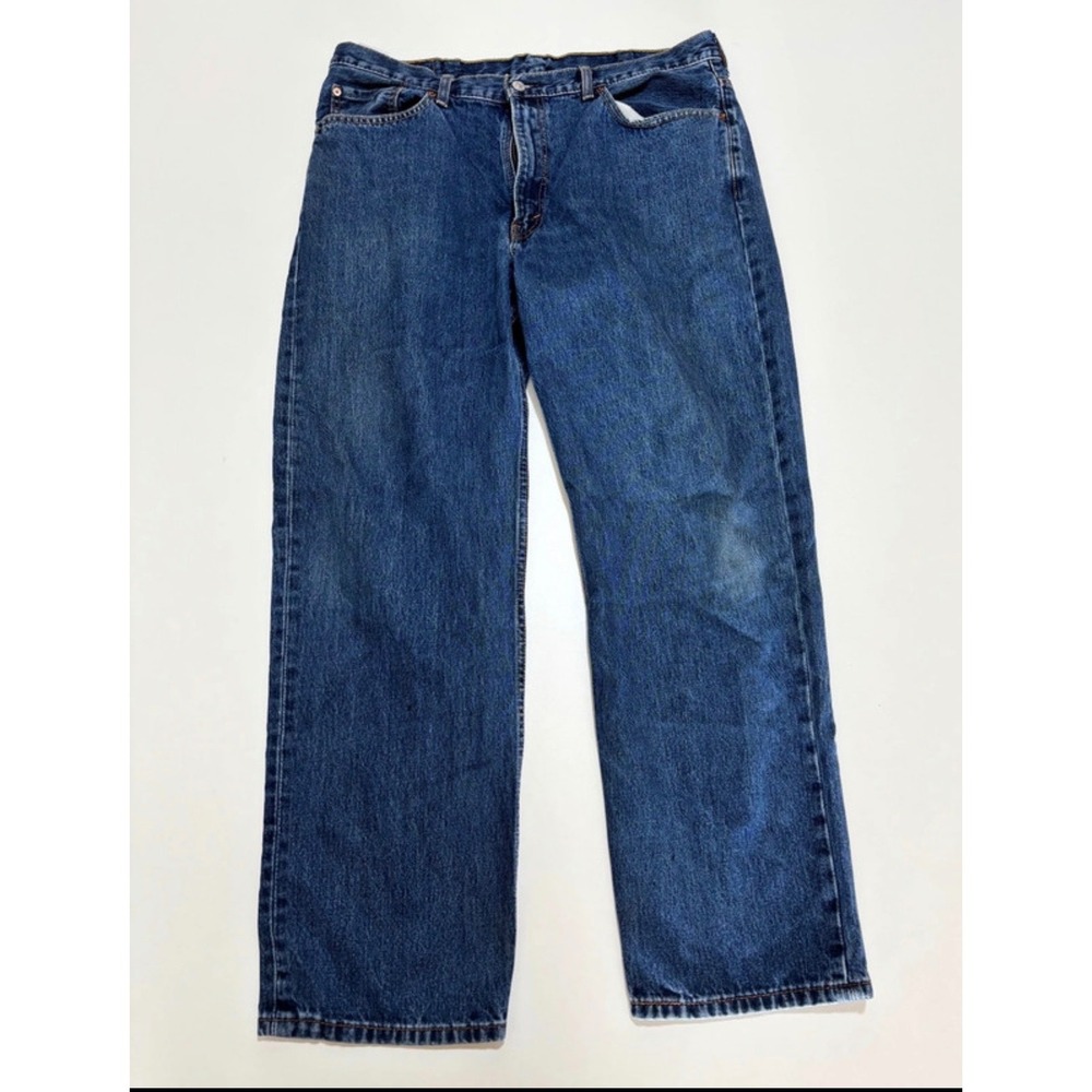 Levis Mens 550 Relaxed Fit Tapered Leg Jeans Medium Wash Blue 38x32